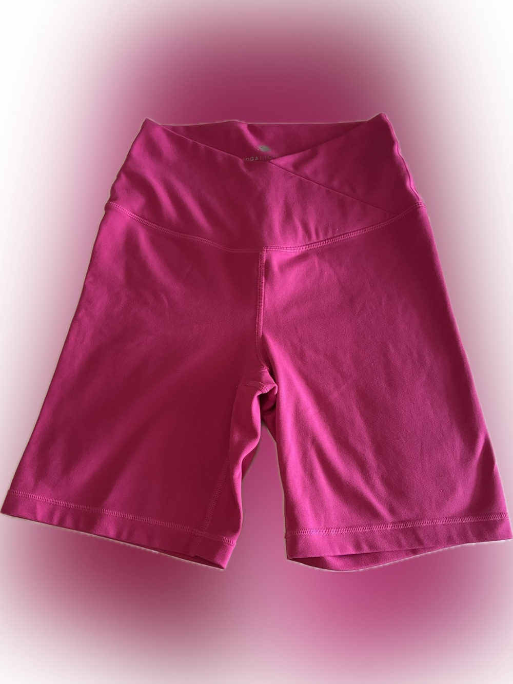 Yogalicious Hot Pink High-Waist Bike Shorts